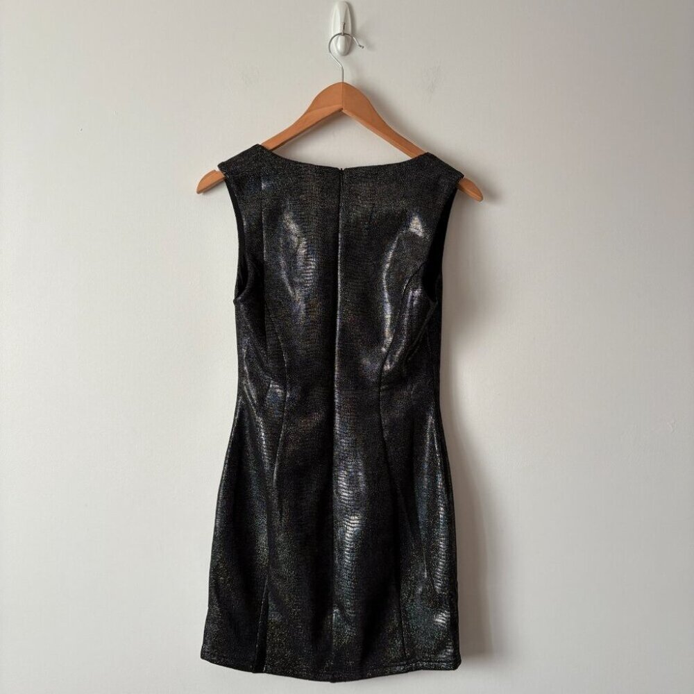 Revolve Superdown Jessalyn Faux Suede Sparkle Mini Dress Black Size Small - Picture 7 of 8